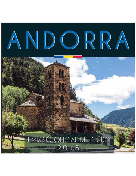 MONEDAS ANDORRA 2018 EUROSET MINT SET BU LA MONEDA DE EUROPA LA MONEDA DE ANDORRA CARTERA OFICIAL