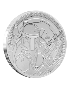 STAR WARS BOBA FETT MONEDA PLATA NIUE 2020 1 ONZA