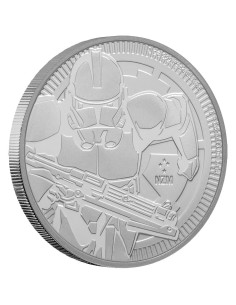 MONEDA PLATA NIUE STAR WARS SOLDADO IMPERIAL II 2019 2 DOLARES