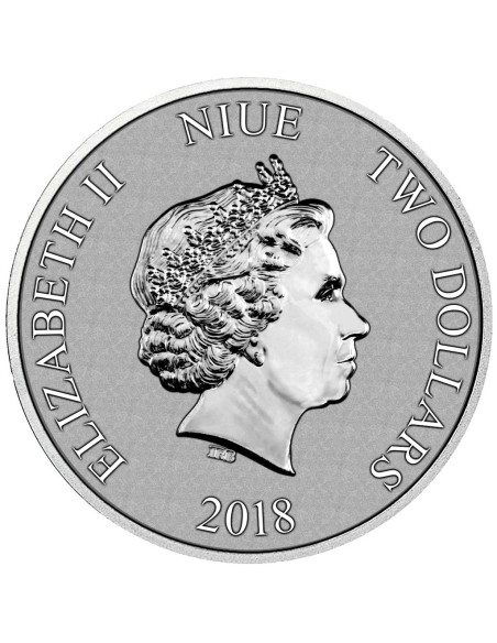 2018 NIUE 1 ONZA PLATA STAR WARS SOLDADO IMPERIAL BU