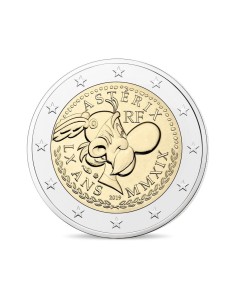 MONEDA 2 EUROS FRANCIA 2019 ASTERIX 60 ANIVERSARIO COIN CARD ASTERIX 2