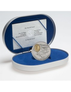 CANADA 1995 AVIACION - FLEET 80 CANUCK  20 DOLARES PLATA & ORO PROOF 2