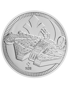 NIUE 2021 STAR WARS HALCON MILENARIO 1 ONZA PLATA A 2