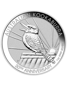 MONEDA PLATA KOOKABURRA AUSTRALIA 2020 1 ONZA 30 ANIVERSARIO
