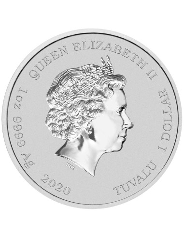 BARTH SIMPSON MONEDA PLATA TUVALU 2020 1 ONZA