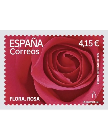 ESPAÑA 2021 FLORA. ROSA - 1 VALOR