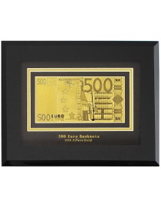BILLETE 500 EUROS EN ORO PURO 24 KILATES