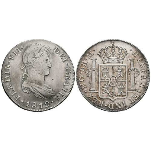 MONEDA ESPAÑA 2 MARAVEDIS COBRE - FERNANDO VII  - 1819 - CECA JUBIA