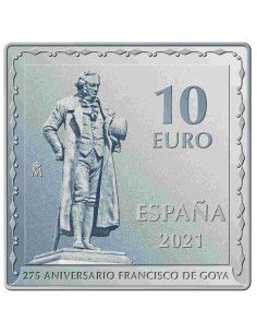 ESPAÑA 2021 275 ANIVERSARIO FRANCISCO DE GOYA - LA COMETA 10 EURO 2
