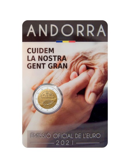 ANDORRA 2021 CUIDEMOS A NUESTROS MAYORES 2 EURO BU