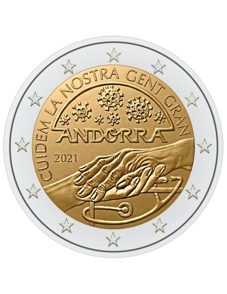 ANDORRA 2021 CUIDEMOS A NUESTROS MAYORES 2 EURO BU