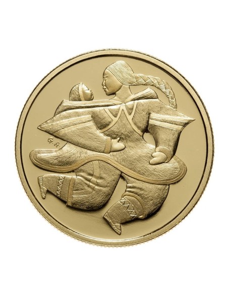 CANADA 2000 MADRE E HIJO 200 DOLARES ORO