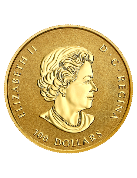 CANADÁ 2019 75 ANIVERSARIO NORMANDIA - PLAYA DE JUNO 100 DÓLARES ORO