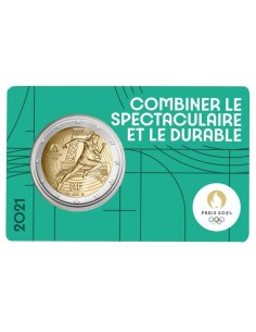 FRANCIA 2021 J.O.PARÍS 2 EURO