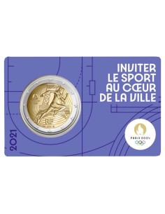 FRANCIA 2021 J.O.PARÍS 2 EURO