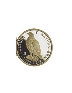 ESPAÑA 1994 ÁGUILA IMPERIAL 5000 PESETAS PLATA