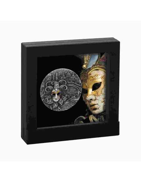 NIUE 2022 MÁSCARA VENECIANA 5 DÓLARES PLATA