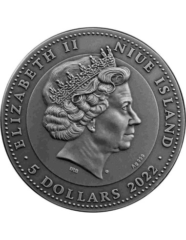 NIUE 2022 MÁSCARA VENECIANA 5 DÓLARES PLATA