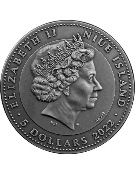 NIUE 2022 MÁSCARA VENECIANA 5 DÓLARES PLATA