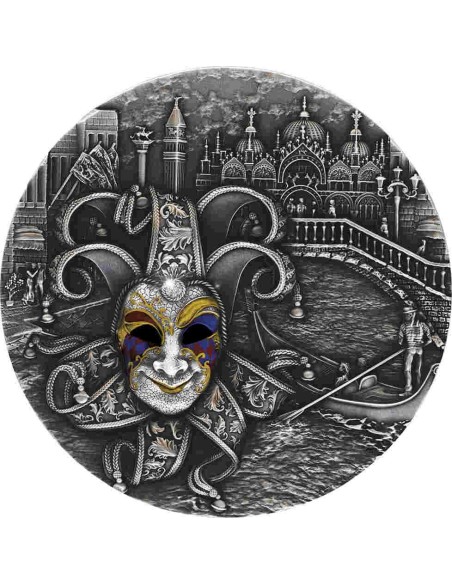 NIUE 2022 MÁSCARA VENECIANA 5 DÓLARES PLATA