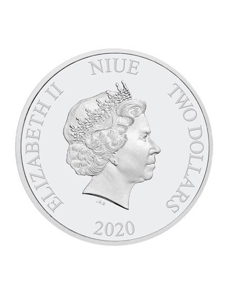 BATMAN THE JOKER MONEDA PLATA CON COLOR PROOF NIUE 2020