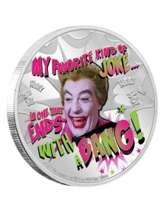 BATMAN THE JOKER MONEDA PLATA CON COLOR PROOF NIUE 2020