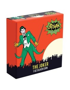 BATMAN THE JOKER MONEDA PLATA CON COLOR PROOF NIUE 2020 2