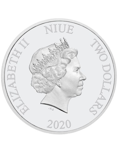 BATMAN ROBIN MONEDA PLATA CON COLOR PROOF NIUE 2020