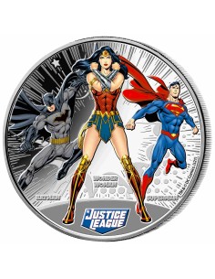 SAMOA 2022 LIGA DE LA JUSTICIA DOLAR PROOF - Moneda 1/2 Onza Plata