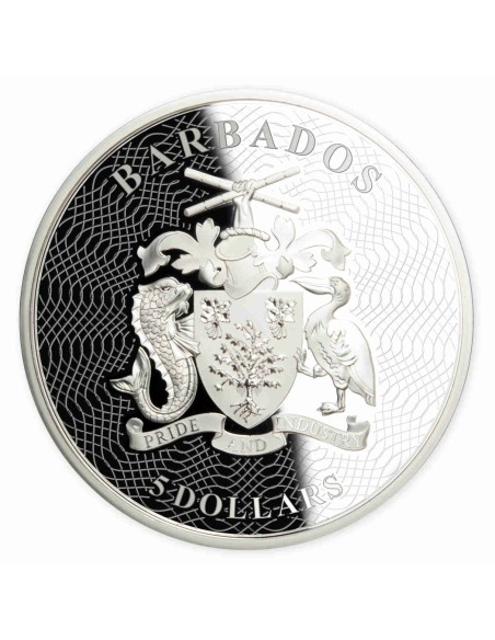 BARBADOS 2022 PARQUE DE YELLOSTONE 5 DOLARES PROOF - Moneda de 5 Onzas Plata