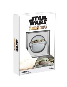 NIUE 2022 GROGU - STAR WARS MANDALORIAN 2 DOLARES PROOF - Moneda 1 Onza Plata 2