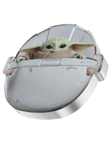 NIUE 2022 GROGU - STAR WARS MANDALORIAN 2 DOLARES PROOF - Moneda 1 Onza Plata