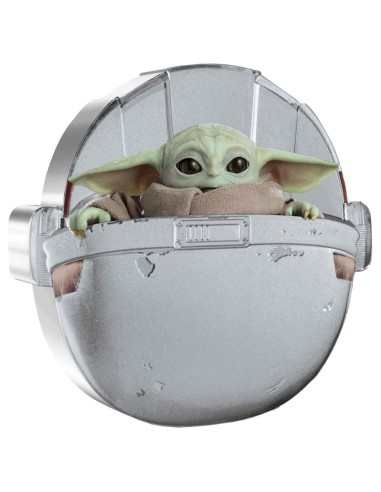 NIUE 2022 GROGU - STAR WARS MANDALORIAN 2 DOLARES PROOF - Moneda 1 Onza Plata