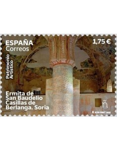 ESPAÑA 2022 ERMITA DE SAN BAUDELIO - SELLO AUTOADHESIVO