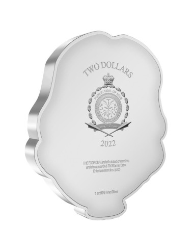 NIUE 2022 EL EXORCISTA - CHIBI - 2 DOLARES PROOF- Moneda 1 Onza Plata
