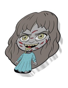 NIUE 2022 EL EXORCISTA - CHIBI - 2 DOLARES PROOF- Moneda 1 Onza Plata 2