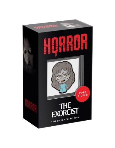 NIUE 2022 EL EXORCISTA - CHIBI - 2 DOLARES PROOF- Moneda 1 Onza Plata