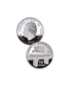 ESPAÑA 2006 ADHESIÓN COMUNIDADES EUROPEAS 10 EURO PLATA