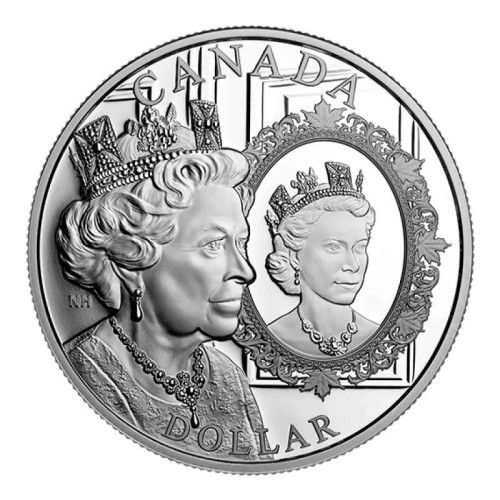 CANADA 2022 JUBILEO DE PLATINO ISABEL II DOLAR PROOF - Moneda de Plata