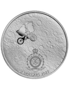 NIUE 2022 E.T - 40 ANIVERSARIO - 2 DOLARES - Moneda 1 Onza Plata 2