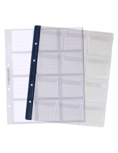 HOJA ALBUM MONEDAS PREMIUM FILABO 12 COMPARTIMENTOS CON HOJA CARTULINA IMPRESA PARA ANOTACIONES