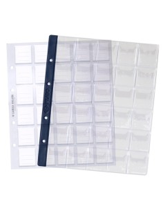 HOJA ALBUM MONEDAS PREMIUM FILABO 30 COMPARTIMENTOS CON HOJA CARTULINA IMPRESA PARA ANOTACIONES