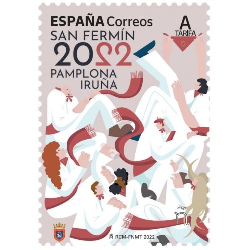 ESPAÑA 2022 SAN FERMÍN - Sello Autoadhesivo