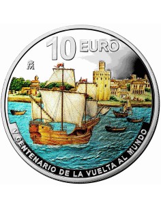 ESPAÑA 2022  VUELTA AL MUNDO 10 EURO PROOF - Moneda de Plata