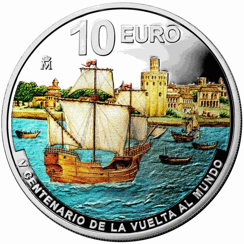 ESPAÑA 2022  VUELTA AL MUNDO 10 EURO PROOF - Moneda de Plata