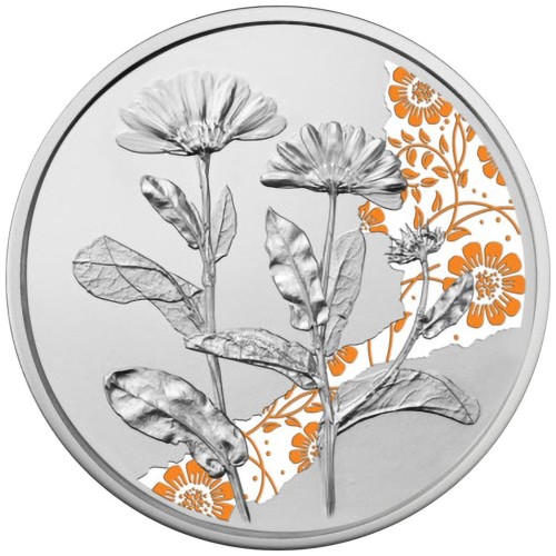 AUSTRIA 2022 CALENDULA 10 EURO PROOF - Moneda Plata