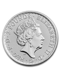 2018 GRAN BRETAÑA 1 ONZA PLATA BRITANNIA BU 2