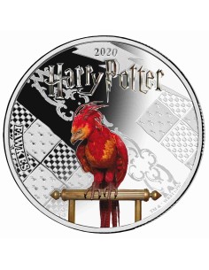 MONEDA HARRY POTTER A COLOR 2020 AVE FENIX SAMOA HALF DOLLAR SILVER PLATED PROOF LIKE