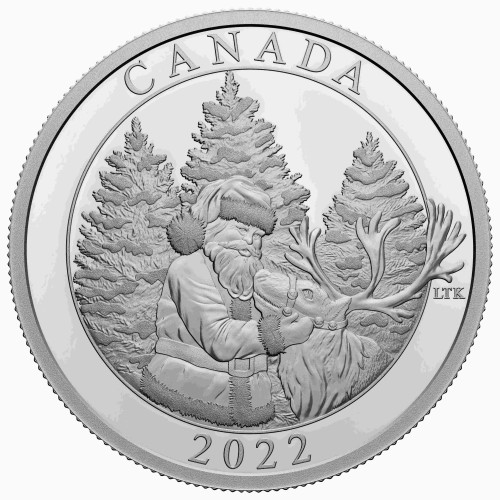 CANADA 2022 LA MAGIA DE LA NAVIDAD 50 DOLARES PROOF - Moneda 3 Onzas Plata