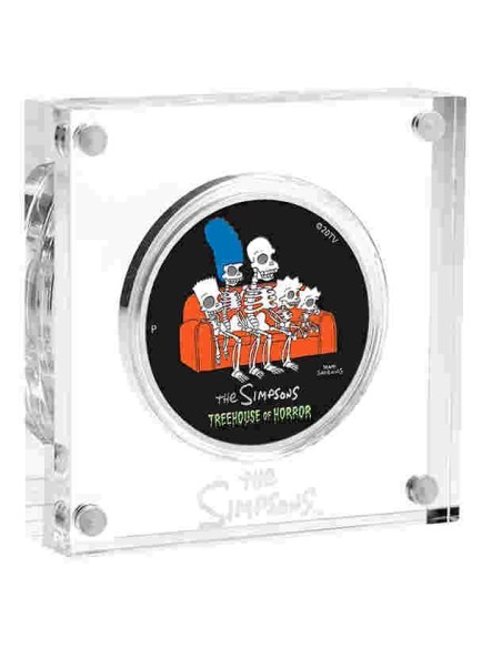 TUVALU 2022 LOS SIMPSONS TREEHOUSE OF HORROR DOLAR PROOF - Moneda Plata